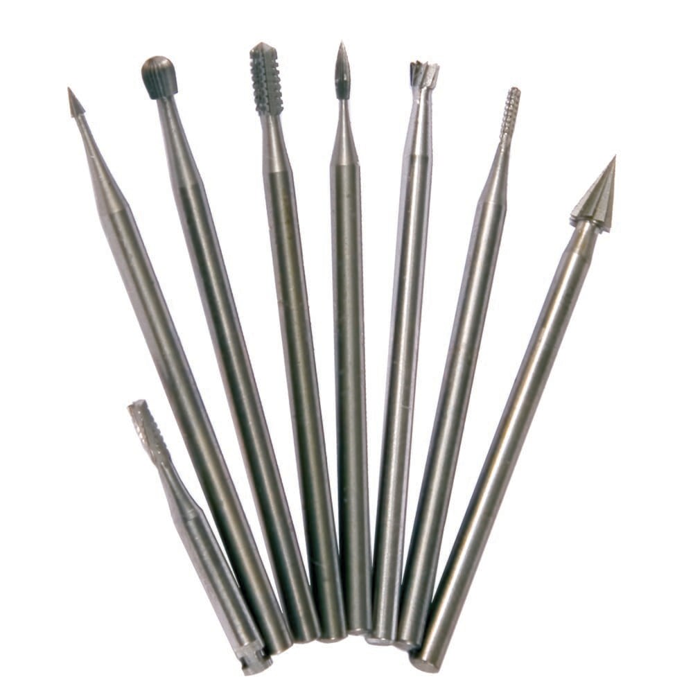 60237 8-Piece Mini Steel Burr Set